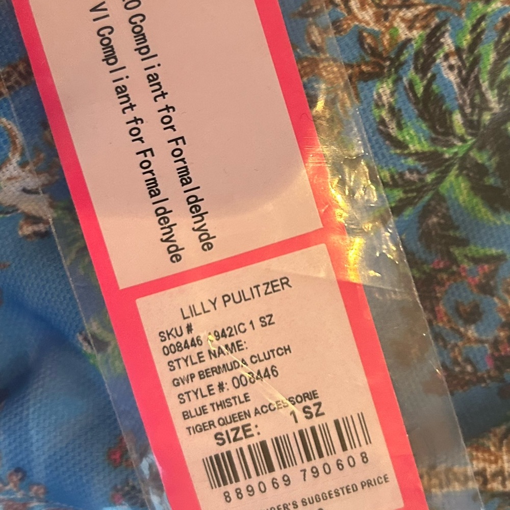 NWT Lilly Pulitzer Bermuda clutch purse in Tiger Queen print - Picture 4 of 4